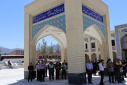 گزارش تصویری مراسم بدرقه دانشجویان دانشگاه جهت شرکت در همایش بزرگ راهپیمایی اربعین