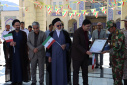 برگزاری آیین اهتزاز پرچم مقدس جمهوری اسلامی ایران در دانشگاه صنعتی بیرجند