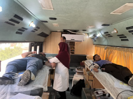 استقرار واحد سیار اهدای خون در دانشگاه صنعتی بیرجند
