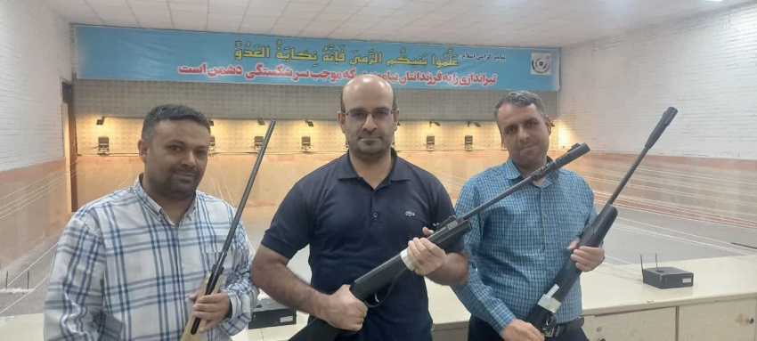 تیم تیراندازی آقایان دانشگاه، قهرمان مسابقات کارکنان دولت در سطح استانی شد